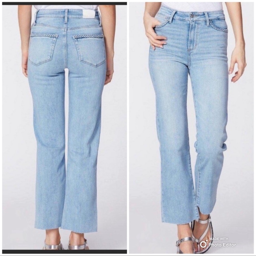 Paige Atley Ankle Flare Jean Raw Hem
